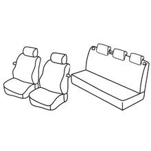 Pokrowce na siedzenia Lampa Zestaw Superior - Orzech - kompatybilne dla Seat Ibiza SC (10/08>08/15)