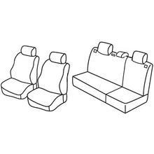 Fundas de asiento Lampa Set Superior - Nocciola - compatibles para Seat Ibiza 5p (01/02>05/08)