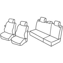 Coprisedili Lampa Set Superior - Nocciola - compatibili per Seat Ibiza 3p (01/02>08/09)
