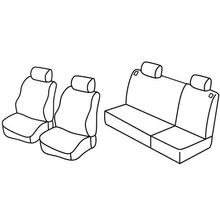 Coprisedili Lampa Set Superior - Nocciola - compatibili per Seat Ibiza 5p (01/02>05/08)