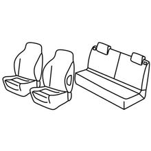 Coprisedili Lampa Set Superior - Nocciola - compatibili per Renault Twingo (09/14>)