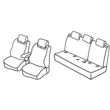 Coprisedili Lampa Set Superior - Nocciola - compatibili per Renault Clio IV Sporter (04/13>03/20)