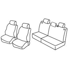 Capas de Assento Lampa Set Superior - Nocciola - compatível para Peugeot 206 3p (09/98>02/09) - Peugeot 206 5p (09/98>02/09)