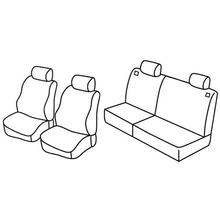 Capas de Assento Lampa Set Superior - Nocciola - compatível para Peugeot 206 3p (09/98>02/09) - Peugeot 206 5p (09/98>02/09)