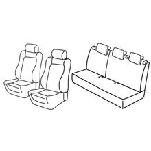 Coprisedili Lampa Set Superior - Nocciola - compatibili per Opel Corsa D 5p (09/06>11/14)