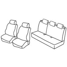 Coprisedili Lampa Set Superior - Nocciola - compatibili per Opel Corsa D 5p (09/06>11/14)