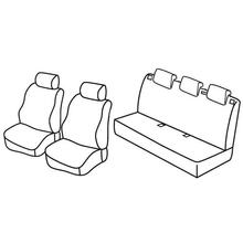 Coprisedili Lampa Set Superior - Nocciola - compatibili per Opel Corsa D 5p (09/06>11/14)