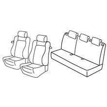 Capas de Assento Lampa Conjunto Superior - Nocciola - compatível para Opel Corsa D 3p (09/06>11/14)
