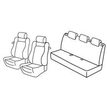 Capas de Assento Lampa Conjunto Superior - Nocciola - compatível para Opel Corsa D 3p (09/06>11/14)