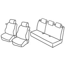 Fundas de asiento Lampa Set Superior - Nocciola - compatibles para Opel Corsa D 3p (09/06>11/14)