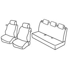 Coprisedili Lampa Set Superior - Nocciola - compatibili per Opel Corsa D 3p (09/06>11/14)