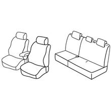 Coprisedili Lampa Set Superior - Nocciola - compatibili per Nissan Micra (11/10>02/17)