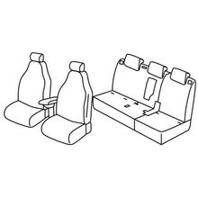Coprisedili Lampa Set Superior - Nocciola - compatibili per Fiat 500L (09/12>)