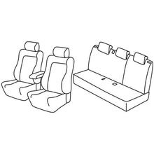 Coprisedili Lampa Set Superior - Nocciola - compatibili per Citroen C3 (11/09>10/16)