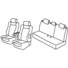 Coprisedili Lampa Set Superior - Nocciola - compatibile per Citroen C3 (05/02>08/05)