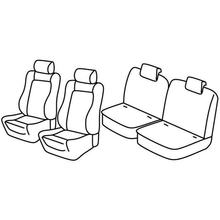 Coprisedili Lampa Set Superior - Nocciola - compatibili per Citroen C2 (10/03>03/10)