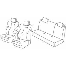 Coprisedili Lampa Set Superior - Nocciola - compatibili per Audi A1 3p (09/10>01/15)