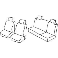 Coprisedili Lampa Set Superior - Nocciola - compatibili per Volkswagen Polo 3p (08/94>10/01) - Volkswagen Polo 5p (08/94>10/01)