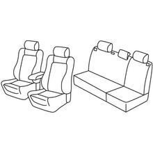 Coprisedili Lampa Set Superior - Nocciola - compatibili per Skoda Fabia 5p (05/07>01/15)