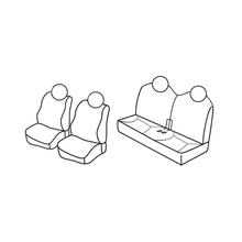 Kit de housses de siège supérieur - Nocciola - compatible pour Fiat Panda (02/12>10/20) - Fiat Panda 4x4 (11/12>10/20) - Fiat Panda City Cross (10/14>) - Fiat Panda (11/20>) - Fiat Panda 4x4 (11/20>) - Fiat Panda Cross (10/14>)