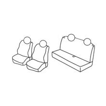 Sitzbezüge Lampa Set Superior - Nocciola - kompatibel für Fiat Panda (02/12>)