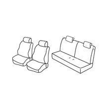 Sitzbezüge Lampa Set Superior - Nocciola - kompatibel für Fiat Panda (09/03>01/12) - Fiat Panda Classic (02/12>12/12)