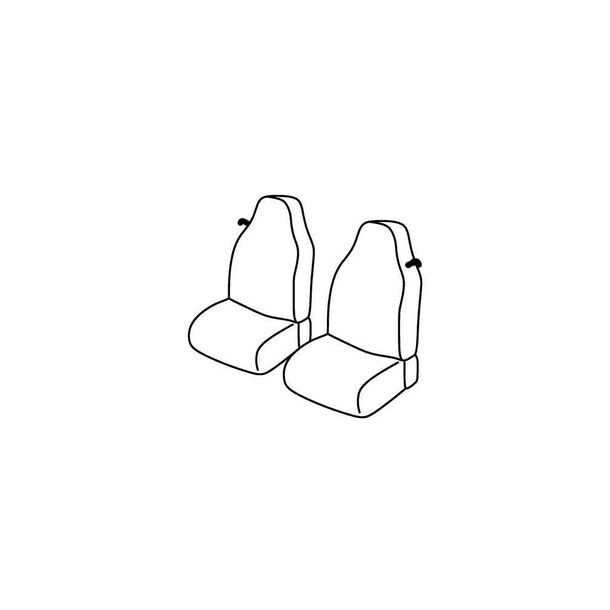 Coprisedili Lampa Set Superior - Nocciola - compatibili per Smart Fortwo (03/00>12/06)