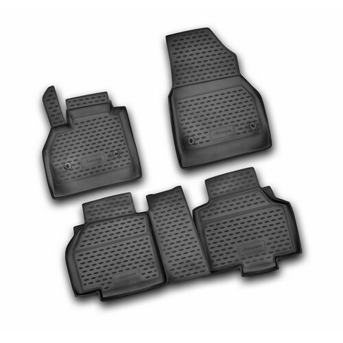 Set Fußmatten nach Maß aus TPE - kompatibel für Renault Kangoo 5p (02/08>05/21) keine Fixs