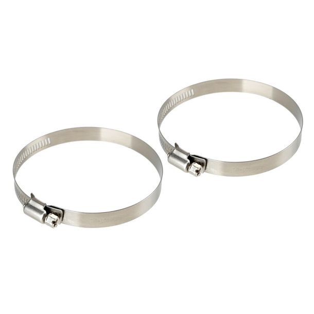 Fascette stringitubo Lampa in acciaio inox - Set da 2 - ? 12 mm - Ø 78-101 mm