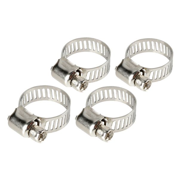 Abrazaderas de manguera Lampa de acero inoxidable - Set de 4 uds - ? 8 mm - Ø 13-19 mm