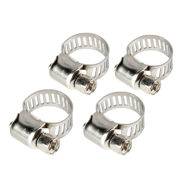 Abrazaderas de manguera Lampa de acero inoxidable - Set de 4 - ? 8 mm - Ø 8-12 mm