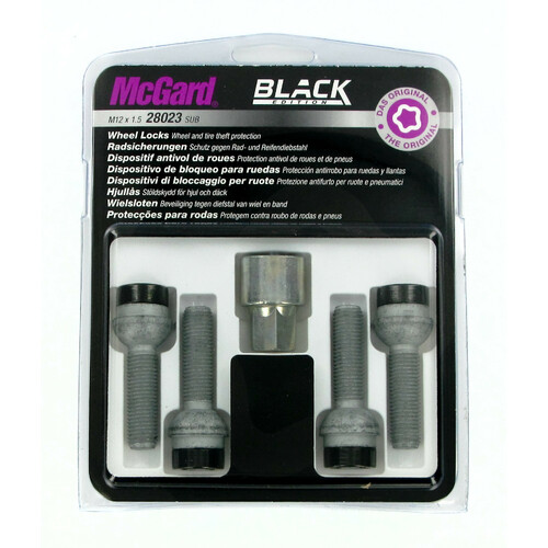 Sphärische Schrauben, Kit 4 St. - Black-Edition - E050