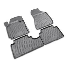 Set voetenmatten op maat van TPE - compatibel met Kia Sportage (11/04>08/10)