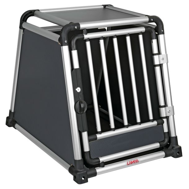 Hochwertiger Tiertransporter aus Aluminiumlegierung, speziell für den Transport von Tieren im Auto - Type 4 - 55 x 75 x H 62 cm