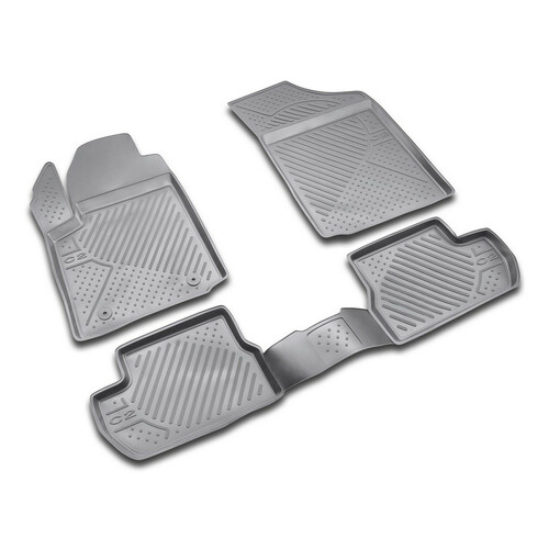 Set Fußmatten nach Maß aus TPE - kompatibel für Citroen C2 (10/03>03/10)