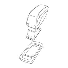 Armrest Bracket Lampa compatible with Opel Meriva (05/10>05/17)