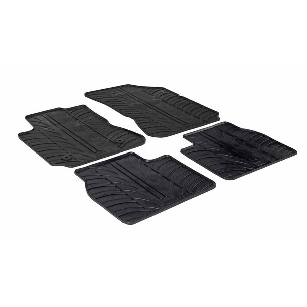 Lampa Custom-Fit Rubber Floor Mats compatible with Citroen C4 Cactus (05/14>10/20)
