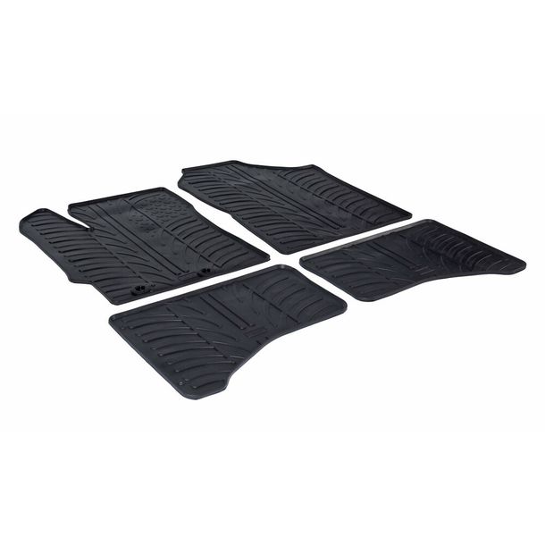Tappetini in gomma su misura Lampa compatibili per Toyota Yaris 3p (10/11>12/17) Ibrida - Toyota Yaris 5p (10/11>08/20) Ibrida