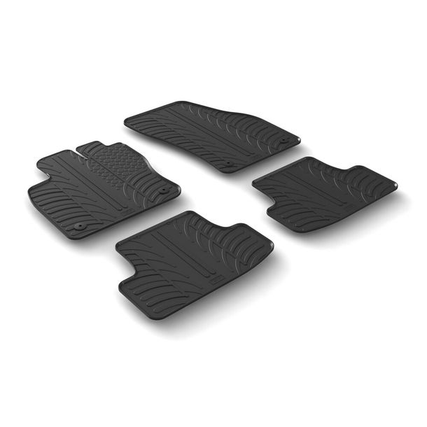 Lampa Custom-Fit Rubber Floor Mats compatible with Audi Q2 (11/16>)