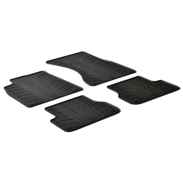 Rubber Vloermatten Lampa op maat, compatibel voor Audi A6 4p (04/11>06/18) - Audi A6 Allroad (03/12>) - Audi A6 Avant (09/11>07/18) - Audi A7 Sportback (10/10>03/18)