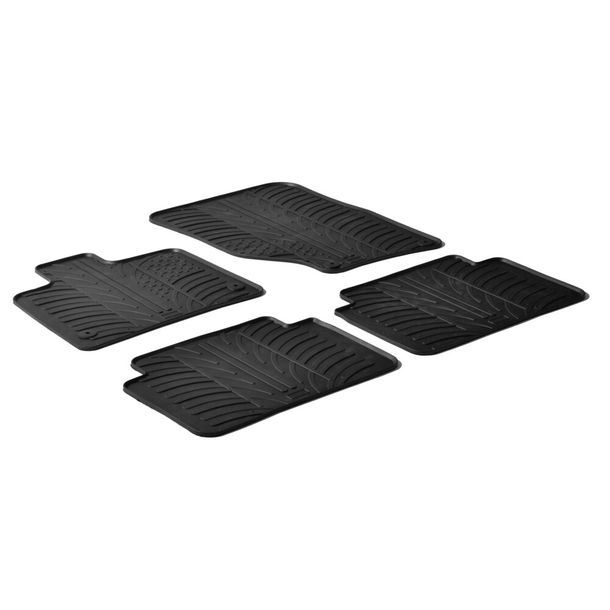 Lampa Custom-Fit Rubber Floor Mats compatible with Audi Q7 (03/06>05/15)