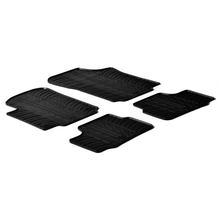 Lampa Custom-Fit Rubber Floor Mats compatible with Seat Mii 3-door (05/12>09/18) - Seat Mii 5-door (05/12>07/20) - Skoda Citigo 3-door (05/12>10/19) - Skoda Citigo 5-door (05/12>10/19) - Volkswagen Up! 3-door (01/12>) - Volkswagen Up! 5-doo