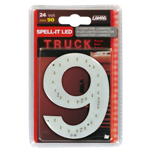 Numéro de référence colle Lampa LED Lampe Led, 90 mm, 24V - Rouge - 9
