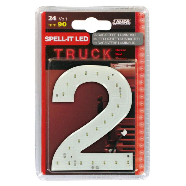Numéro de référence colle Lampa LED Lampe Led, 90 mm, 24V - Rouge - 2