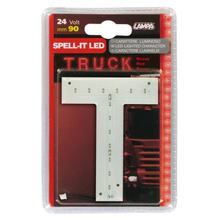 Klebebuchstabe Lampa LED Lampa Led, 90 mm, 24V - Rosso - T