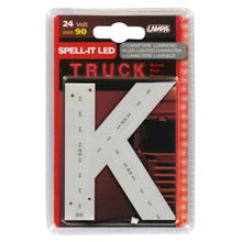 Klebebuchstabe Lâmpada LED Lâmpada Led, 90 mm, 24V - Vermelho - K