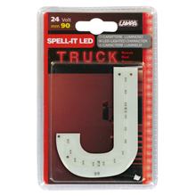 Klebebuchstabe Lâmpada LED Lâmpada Led, 90 mm, 24V - Vermelho - J