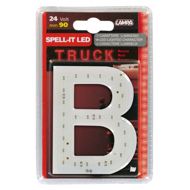 Klebebuchstabe Lámpara LED Lámpara Led, 90 mm, 24V - Rojo - B