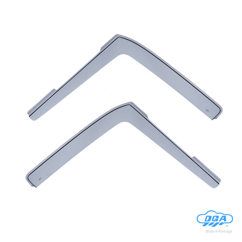 Set einsteckbare vordere Luftableiter, langer Typ - kompatibel für Ford Tourneo Connect (06/02>10/13) - Ford Transit Connect (06/02>10/13)