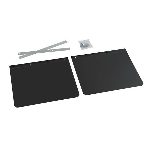 Splash Guards Lampa Pair for Trucks, Black PVC - 53x37 cm